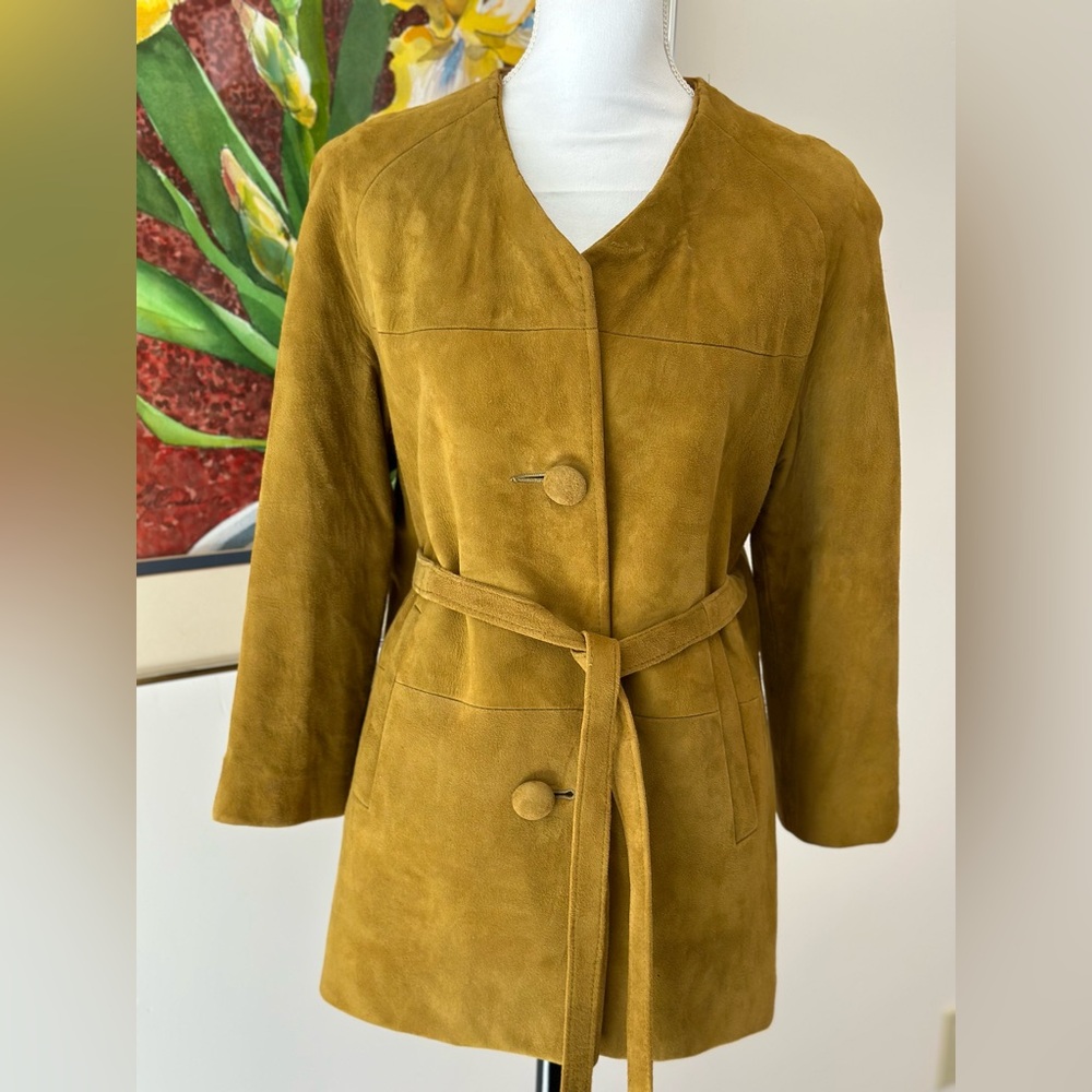 Suede Belted Women’s Jacket